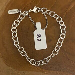 James Avery Forged Link Charm Bracelet, Size S, Sterling Silver